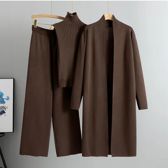 Knit 3-piece Knit Lounge Set Size Small - Picture 2 of 3